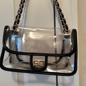 Clear convertible stadium bag